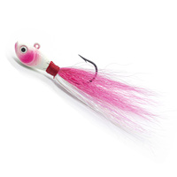 Prêt à expédier, leurres de pêche à la ligne en poils de cerf, jigs à crochet Mustad brillants aux UV, eau salée, assortis pour la basse rayée, le brochet, le snook, le rockfish