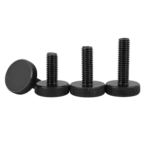 Thép carbon đen gb835 M3 M4 M5 M6 M8 M10 ngón tay điều chỉnh ngón tay cái bu lông phẳng núm đầu lớn có khía ngón tay cái vít với đầu lăn - Product Image 1