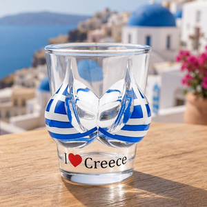 Verres à shot personnalisés avec logo, cadeau de <span class=keywords><strong>voyage</strong></span>, œil protecteur, Zakynthos, Crète, Mykonos, Santorin, souvenir grec, Grèce - Product Image 3
