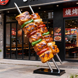 Esculturas de Resina y Fibra de Vidrio Pintadas a Mano, Impermeables, con Diseño de Comida <span class=keywords><strong>Gigante</strong></span>, para Decoración de Entradas de Tiendas - Product Image 5