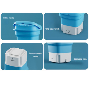Portable <strong>Washing</strong> <strong>Machine</strong> Underwear With Dryer Bucket Socks Clothes Washer <strong>Camping</strong> Folding Mini <strong>Washing</strong> <strong>Machine</strong> Automatic - Product Image 5