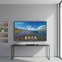 Tableau interactif intelligent à réponse rapide de 65 pouces avec microphones de capture à 8 m pour la brainstorming d'entreprise, les hubs d'apprentissage à distance