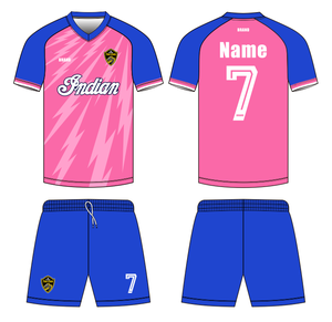 Conjunto de Uniforme de Fútbol Personalizado de Alta Calidad para Clubes, Equipos de Entrenamiento para Adultos, Conjuntos de Fútbol OEM, Transpirables de Verano, 100% Poliéster, Manga Corta - Product Image 3