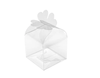 Boîte à bonbons transparente avec trou supérieur PET plastique Caramel Apple cookie Box coffrets cadeaux pour pommes friandises Party Favor