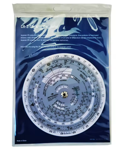 ETOPOO Aviation Round Shape Circular Vector Flight Measuring <strong>Computer</strong> Calculator Training Plastic <strong>Ruler</strong> - Product Image 6