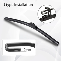 Pour Audi A4 (B5) 1995-2000, lame d'essuie-glace en caoutchouc naturel de type U sans armature, HD, silencieuse, durable