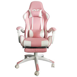 Nueva Silla Gamer Económica con Respaldo Alto Rosa y Blanca Personalizada, Silla de Juego Giratoria y Reclinable para Chicas - Product Image 4