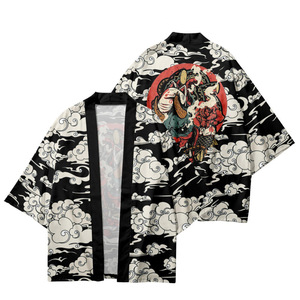Chaqueta Kimono Japonesa de Estilo Tradicional con Estampado de Dragón, para Hombre, con Frente Abierto, Tipo Happi, para Halloween y Anime - Product Image 6