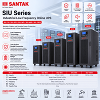 Santak SIU-1K SIU-2KS SIU-3KS SIU-6KS SIU-10KS Onduleur industriel en ligne basse fréquence 1KVA 2KVA 3KVA 6KVA 10KVA