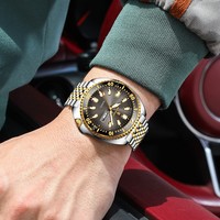 Montre Poedagar 682 de haute qualité pour homme, avec lunette rotative, en acier inoxydable, calendrier, mouvement à quartz, prix de gros usine