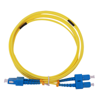 Kabel Patch Fiber Single Mode G657A1/A2 SC UPC-SC UPC Duplex 3.0mm untuk Penggunaan Dalam Ruangan FTTH, Kompatibel dengan Jaringan 5G