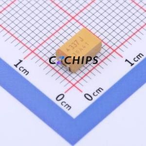 Condensador de Tántalo TAJD337K006RNJ CASE-D-7343 (Capacitancia: 330uF) (Precisión: 10%) (Voltaje Nominal: 6.3V) - Product Image 1