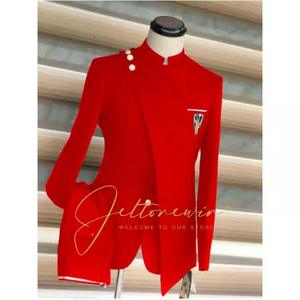 आकस्मिक व्यवसाय पुरुषों के लिए स्टैंड कॉलर पोशाक पोशाक पोशाक के लिए पोशाक पोशाक पोशाक पोशाक पोशाक पहने 2 टुकड़े सूट - Product Image 2