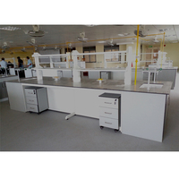 Banc latéral de laboratoire de construction à cadre en C pour laboratoires génériques avec évier en PP