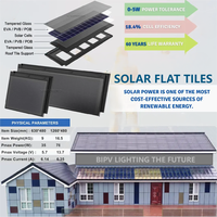 Kostenlose Probe BIPV Solar Home System Fliesen Gewächshaus Photovoltaik Flach Solar dach Installation Bifacial Design