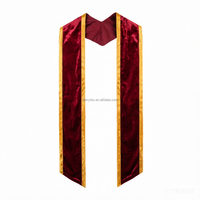Étole de graduation en gros avec bordure de différentes couleurs