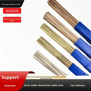 Fil de baguette de soudure en <span class=keywords><strong>cuivre</strong></span> phosphore argenté transfrontalier 2%-15% alliage d'argent 45% feuille de soudure de zinc argenté - Product Image 5