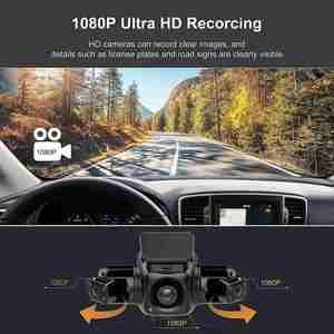 X429-1 4 <b>Camera</b> 1080P+1080P Car DVR WiFi GPS Logger Night Vision Dual Lens Dash Cam with Rearview Lens 3 Channel Car Camcorder - Product Image 2