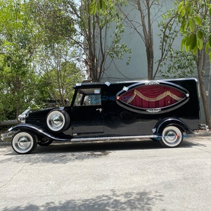 High Quality Black 2 Seats Funeral Vintage Car Supplier Electric Luxury Funeral Classic Car With CE Certification - Product Image 1