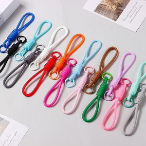 Fashion Colorful Woven Polyester Mobile <b>Phone</b> Strap <b>Lanyard</b> Eco-Friendly Waterproof Portable Anti-Lost Keychain Hanging Ornament - Product Image 1