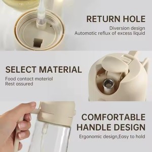 Botella de Vidrio 2 en 1 de Alta Calidad Jinli para Rociar Aceite, Pulverizador de Aceite para Cocinar, Sostenible y Saludable, con Sistema de Presión Automática - Product Image 5