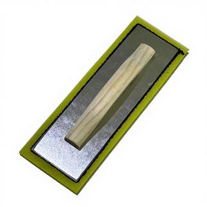 Truelle à plâtre jaune haute densité avec manche en bois pour le lissage des murs, outils de construction - Product Image 3