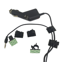 Attaches de câble réglables en plastique Kwik Clips pour kits intérieurs de chargeur de voiture - Fixation adhésive de câbles informatiques