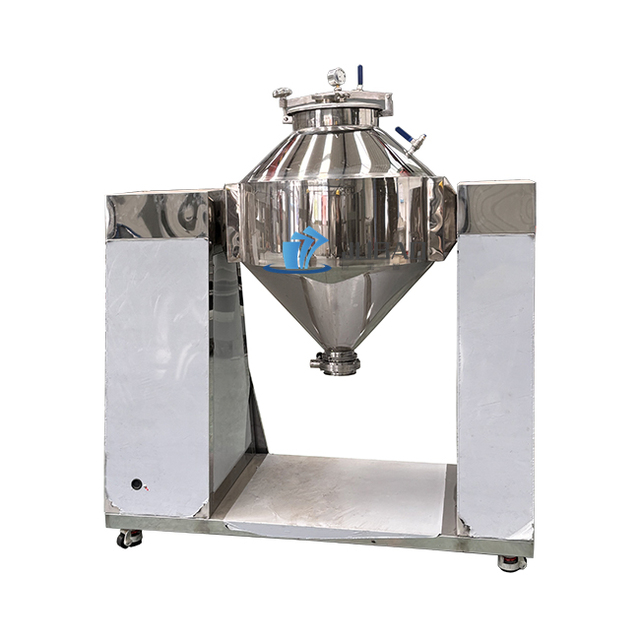 Double Cone Rotary Mixer W-shaped Drum Mixer for New Materials of Lithium Batteries