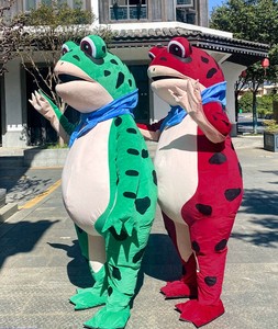 Ếch phù hợp với người biểu tình Anime Inflatable ếch Búp bê trang phục dành cho người lớn hài hước phim hoạt hình Unisex Halloween cosplay ăn mặc bên tổ chức sự kiện hiển thị - Product Image 2