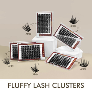 Pestañas postizas Lakanaku XP01 XP02 XP03 XP04 XP05, fibras sintéticas, maquillaje natural suave y rizado para ojos gruesos - Product Image 3