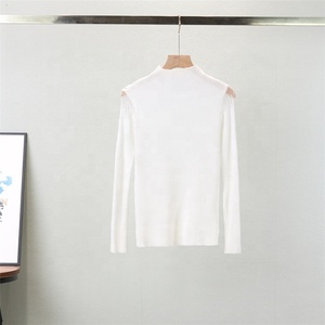 Nuova Moda Primaverile: Maglione Sexy con Scollatura sul Petto e Rete Traforata, Casual e Femminile - Product Image 2