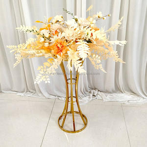 Exhibidores de Flores Pequeños de Metal Dorado FURUN para Bodas, Plataforma Pequeña para Exhibición, Suministros de Decoración para Bodas y Hogar - Product Image 6