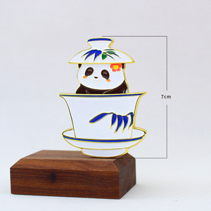 Magnete da Frigo in Metallo Pressofuso a Forma di Tazza da Tè <span class=keywords><strong>Panda</strong></span> Creativo, Cartone Animato 3D Bifacciale, Decorazione per la Casa, Piccolo Regalo per la Laurea, Vendita all'Ingrosso - Product Image 2