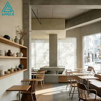 Comptoirs de café, vitrine d'exposition, mobilier de restaurant, café, bar, style design moderne classique, éclairage LED, respectueux de l'environnement
