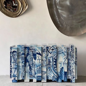 BOCA DOLOBO Aparador <span class=keywords><strong>Roma</strong></span> Creativo Gabinete de almacenamiento pintado de madera maciza Comedor Aparador Villa Entrada Colección Gabinete de entrada - Product Image 5