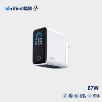 Chargeur GaN TKT 67W, vente en gros d'usine, chargeur pour ordinateur portable Type C avec écran LCD intelligent, charge PD3.1 pour téléphone, station de bureau USB