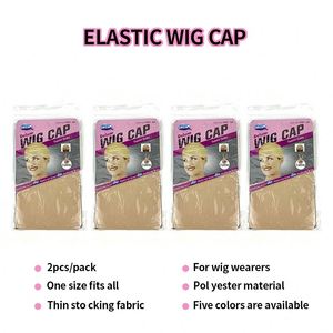 Bonnet à logo personnalisé pour la confection de perruques, portable, vente en gros, marque privée, bonnets de perruque frontale extensibles pour maintenir la perruque en place - Product Image 2