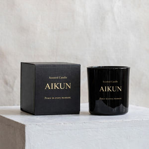 Bougie parfumée AIKUN à l'arôme riche, longue durée de combustion, étiquette personnalisée, pot personnalisé, pour hall d'hôtel, salle de yoga, cadeau de Ramadan, cadeau de l'Aïd - Product Image 5
