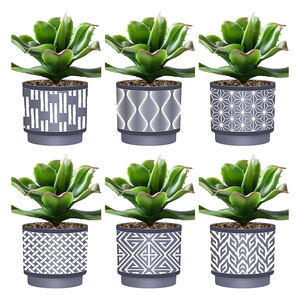 YICAI-miniplantas artificiales de Aloe, bonsái, plantas pequeñas, flores falsas, <span class=keywords><strong>mesa</strong></span> de oficina, adornos en maceta, jardín y casa - Product Image 2