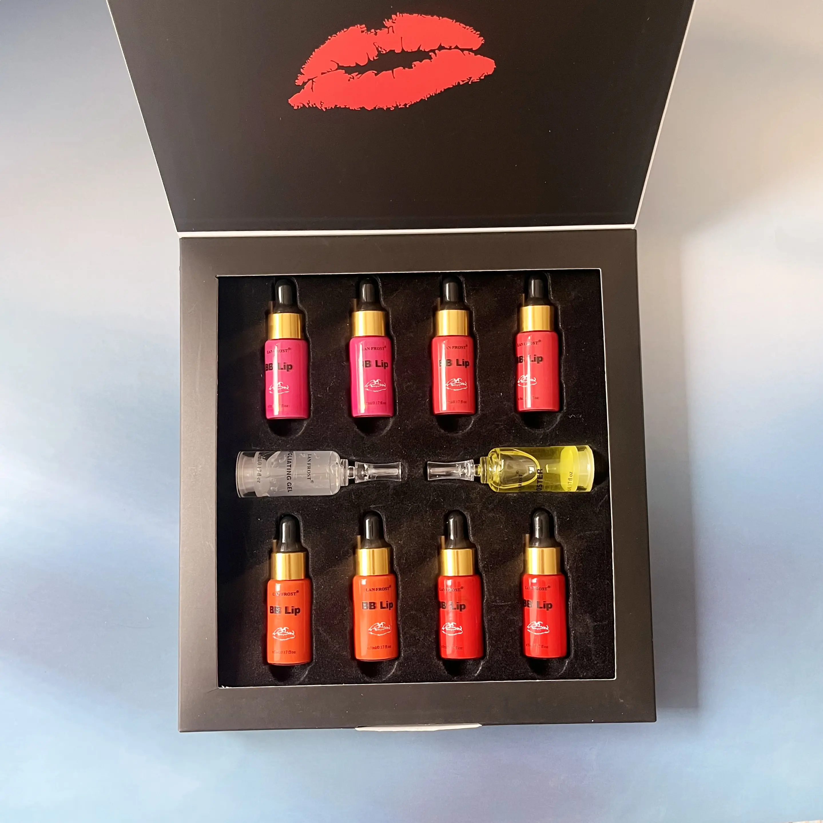 2022c heißer Verkauf LAN FROST Semi-Perm Meso BB Lippen serum Box 5ml * 10 Ampullen Kit Lip salve neueste Lippen produkt