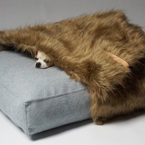 Tappetino per dormire per cani di grandi dimensioni completamente rimovibile in velluto a coste quadrato per animali domestici tappetino per animali in pile Memory Foam letto per cani ondulato ortopedico - Product Image 2