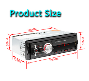 Loa Sterio Âm Thanh Xe Hơi 1 Din Có Thể Tháo Rời Với Hệ Thống Máy Nghe Nhạc FM/MP3 - Product Image 5