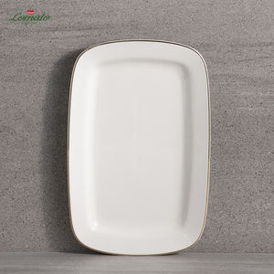 Services de table en porcelaine blanche personnalisée / en porcelaine osseuse / en nouvelle porcelaine osseuse, logo de designer, assiette en céramique pour hôtels, restaurants, supermarchés - Product Image 3