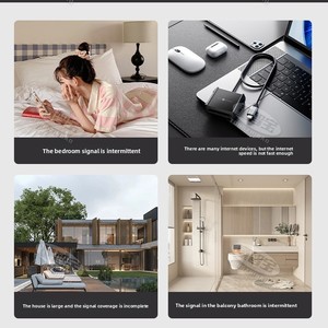 Amplificateur de signal WiFi avec six antennes, extension de réseau sans fil 802.11ac 300/1200 Mbps, booster - Product Image 4
