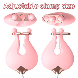 New cross-border women's <b>remote</b> <b>control</b> <b>vibrating</b> nipple clamp breast massager adult sex toy factory wholesale - Product Image 2