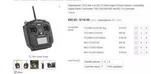 Radiomaster TX12 MK II elrs cc2500 edgetx đa mô-đun tương thích kỹ thuật số đài phát thanh Transmitter TBS Crossfire Micro TX điều khiển - Product Image 5
