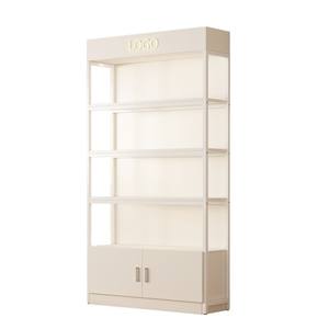 Estante de exhibición de acero de madera ligero moderno personalizado para supermercado para exhibiciones de supermercado modernas - Product Image 6