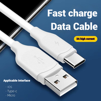 Offre Spéciale Accessoires Mobiles 3A Cordon de Charge Rapide Tpe Type c Téléphone Usb c Câble de Charge pour Android oppo vivo
