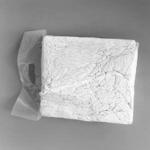 ผ้าเช็ดอุตสาหกรรมเกรด A สีขาวบริสุทธิ์ ผ้าเช็ดเสื้อยืด 100% ผ้าฝ้าย สำหรับทำความสะอาด - Product Image 1