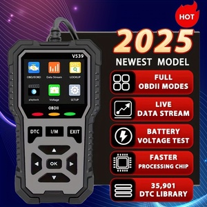 2025 V539 OBD2 Scanner aggiornamento USB alimentato lettore di codice di guasto per auto 1996 + <span class=keywords><strong>OBD</strong></span> II protocollo veicoli compresi camion strumenti di scansione - Product Image 1
